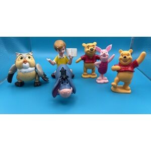 Winnie the Pooh Vintage Figurines Pooh Eeyore Piglet Set Disney
